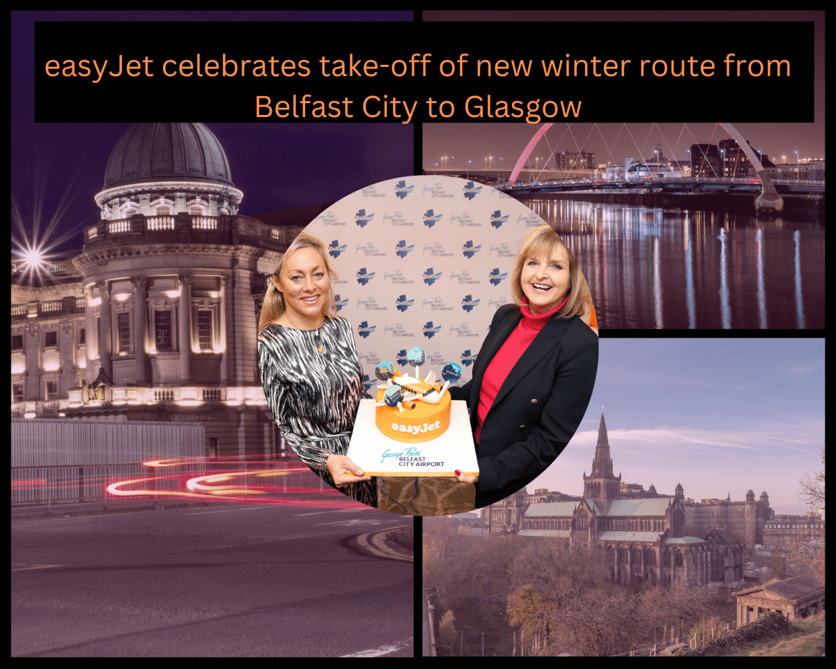 easyJet celebrates take-off of new winter route from Belfast City to Glasgow 1