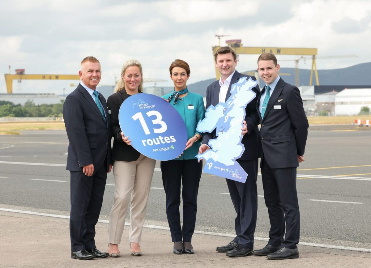 AER LINGUS REGIONAL CONNECTS BELFAST CITY AIRPORT TO 13 UK DESTINATIONS   1