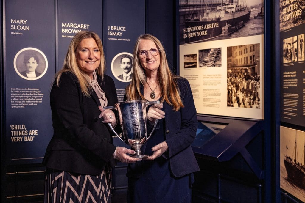 TITANIC STORY DESCENDANT LOVING NEW ARTEFACT AT TITANIC BELFAST 2