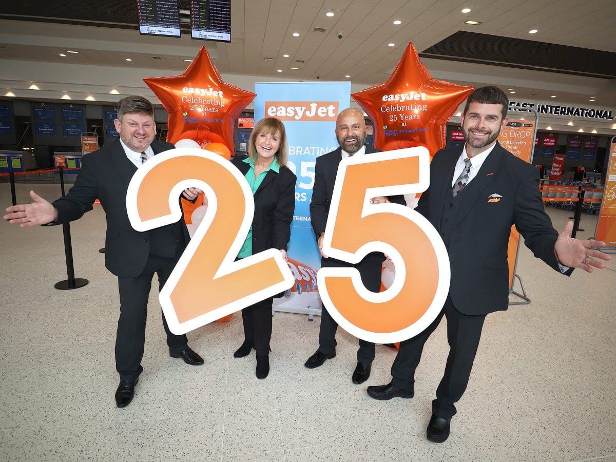 easyJet celebrates 25 years at Belfast International 1