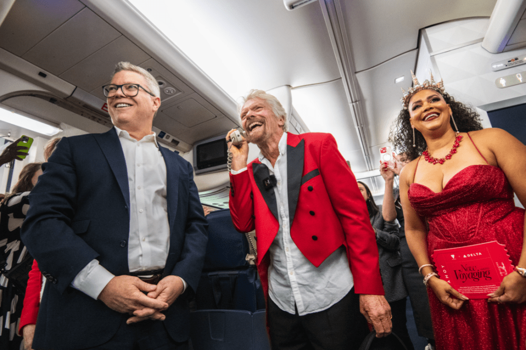 Virgin Voyages, alongside Delta Air Lines, stuns more than 160 travelers with a free cruise to celebrate all-new itineraries in San Juan. 8 Virgin Voyages, alongside Delta Air Lines, stuns more than 160 travelers with a free cruise to celebrate all-new itineraries in San Juan. 8