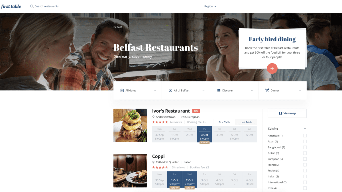 Belfast's Dining Scene to be Transformed: First Table App Delivers 50% Off at Elite Restaurants!" 16