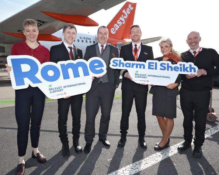 easyJet announces new routes from Belfast International to Rome and Sharm El Sheikh