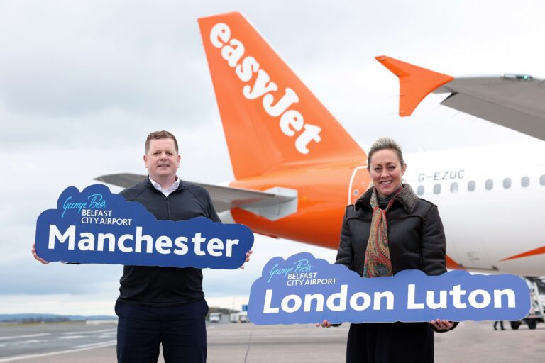 EASYJET EXPANDS PRESENCE AT BELFAST CITY AIRPORT WITH TWO ADDITIONAL ROUTES