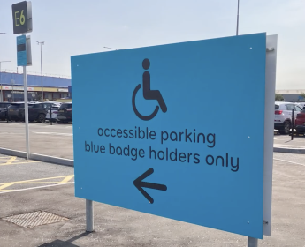Accessible parking area