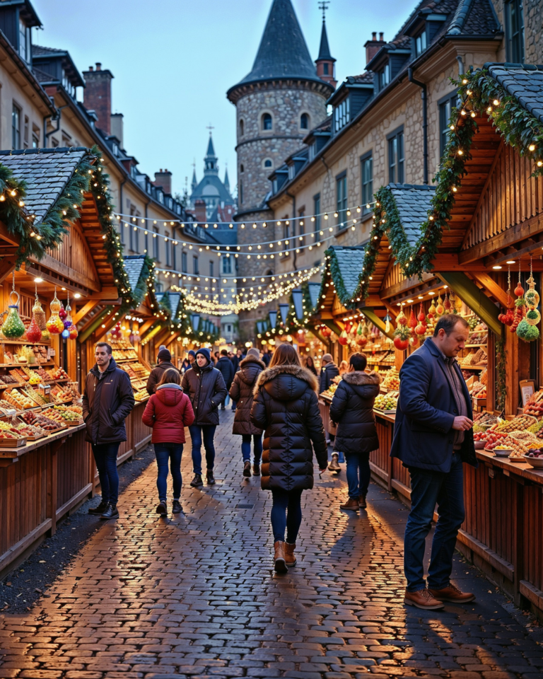The Ultimate Christmas Market Crawl for 2026 image of people walking in a Christmas Market