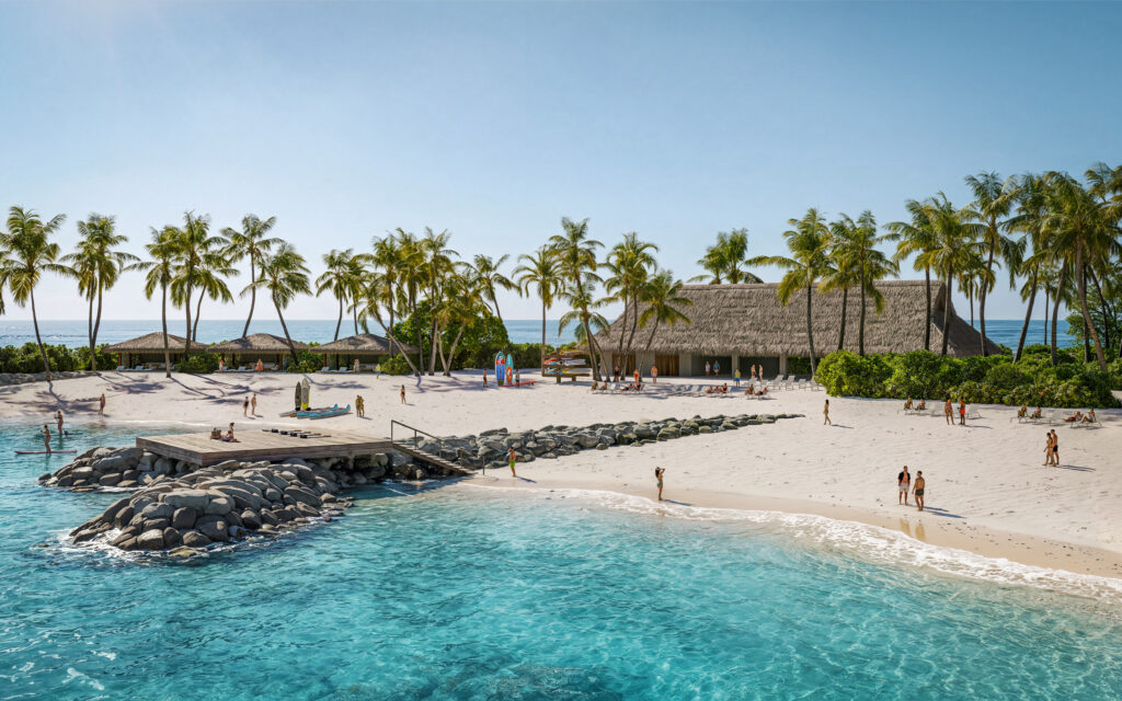 image of the beach at Sandy Cay