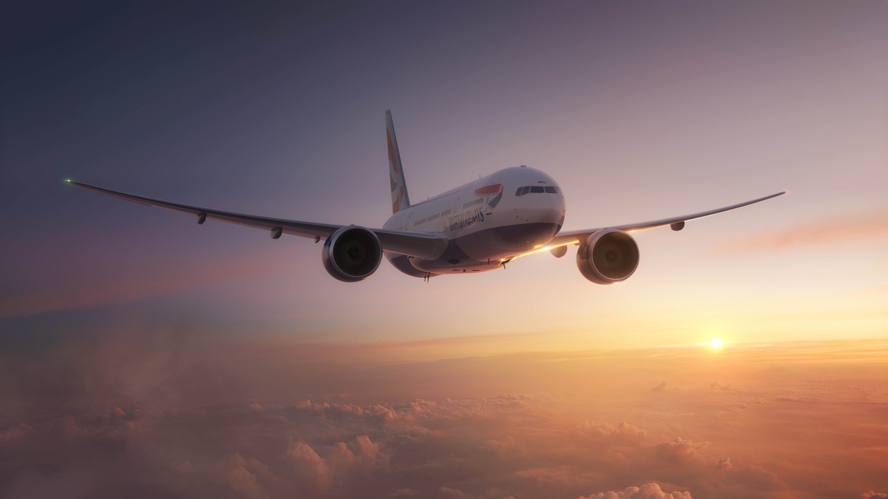 BA Aeroplane flying
